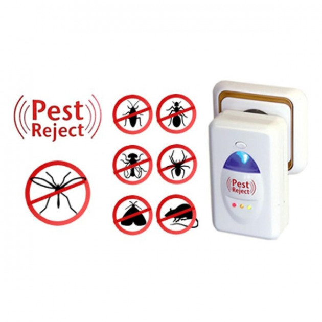 ОПТ Ультразвуковий відлякувач комарів, мух, тарганів, гризунів Reject Pest