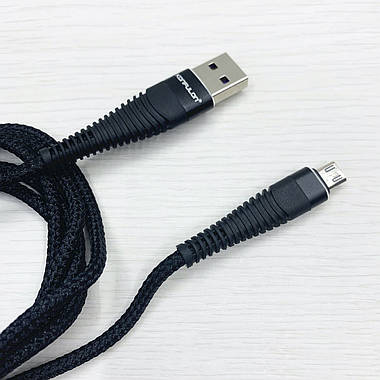 USB Кабель KONFULON S61 MicroUSB (чорний), фото 3