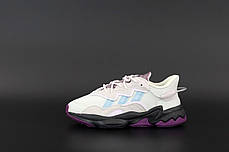 Чоловічі кросівки Adidas Ozweego. Рефлектив. Beige бежевий.. ТОП Репліка ААА класу., фото 2