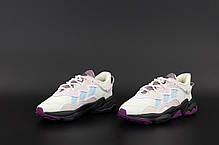 Чоловічі кросівки Adidas Ozweego. Рефлектив. Beige бежевий.. ТОП Репліка ААА класу., фото 3