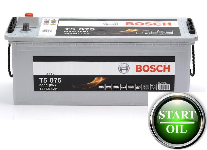 Акумулятор BOSCH 145Ah 800A (T5 075) 0092T550750