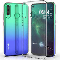 Huawei P40 Lite E чехол силиконовый прозрачный Ou case Ultra Slim Unique SKID TPU Transparent