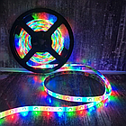 ОПТ Комплект світлодіодної стрічки з можливістю вибору кольору 3528 RGB в силіконі 5 м з пультом і блоком, фото 4