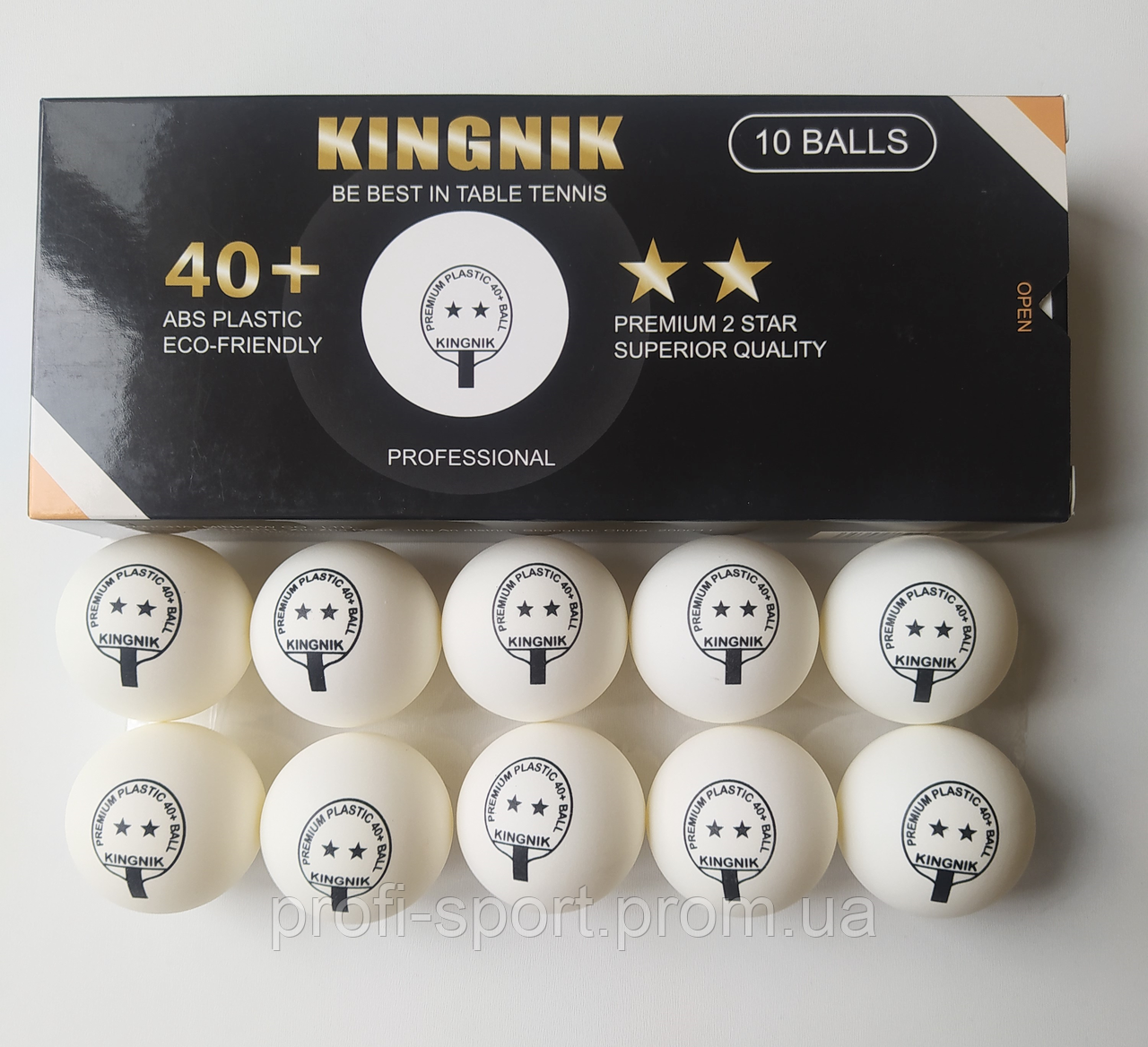 Kingnik Premium Plastic  мячі для настільного тенісу