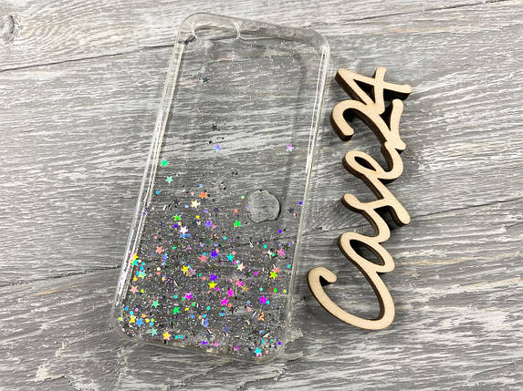 TPU чохол Star Glitter для Apple iPhone 5 / 5S / SE прозорий, фото 1