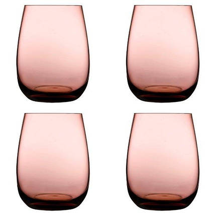 Набір склянок "Colored U" caramel Nude Glass 4 шт, фото 1