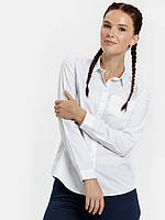 Белая женская рубашка LC Waikiki / ЛС Вайкики с карманом на груди