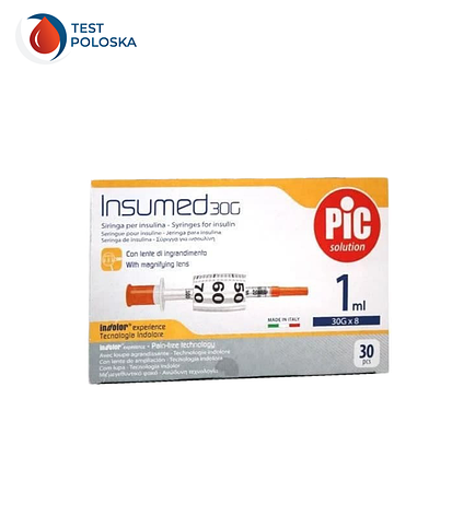 Шприци інсулінові Інсумед 1 мл (Insumed 1 ml) 30G — 1 паковання, фото 2