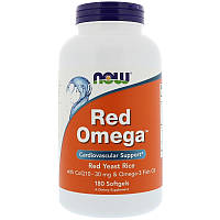 Красный рис и Омега с CoQ10 (Red Omega, Red Yeast Rice with CoQ10) 180 капсул