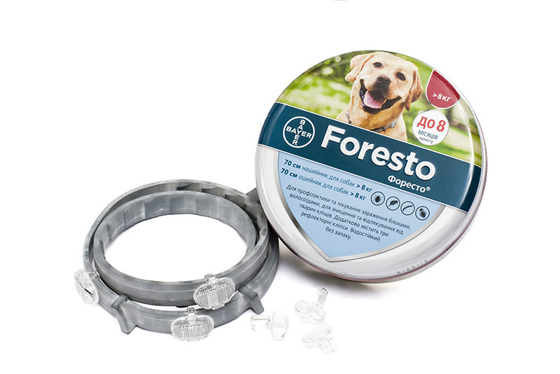 Foresto (Форесто) - Ошейник для собак от блох и клещей, 70 см, Германия ...