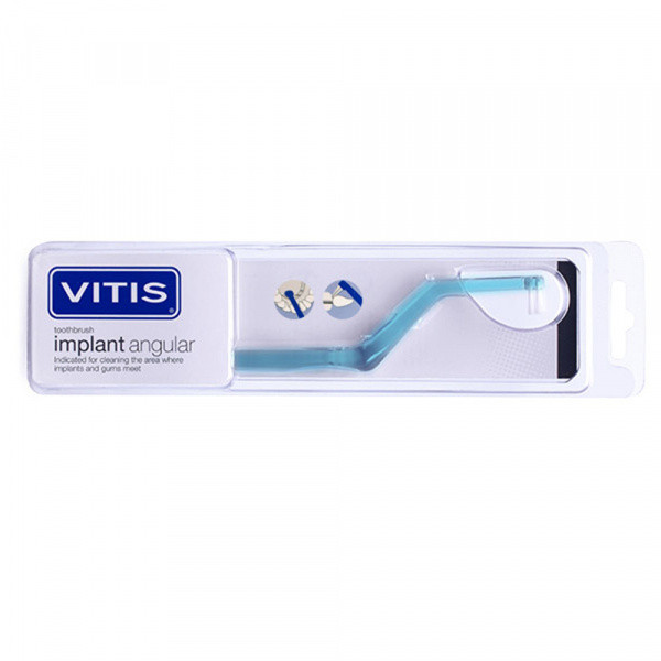 Зубна щітка м'яка VITIS IMPLANT ANGULAR