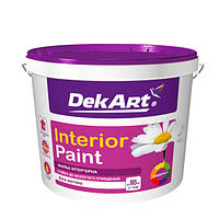 Матова акрилова фарба для стін та стель DekArt Interior Paint 1,2 л