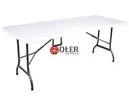 Стіл садовий розкладний 180 см. - білий , стол OLER