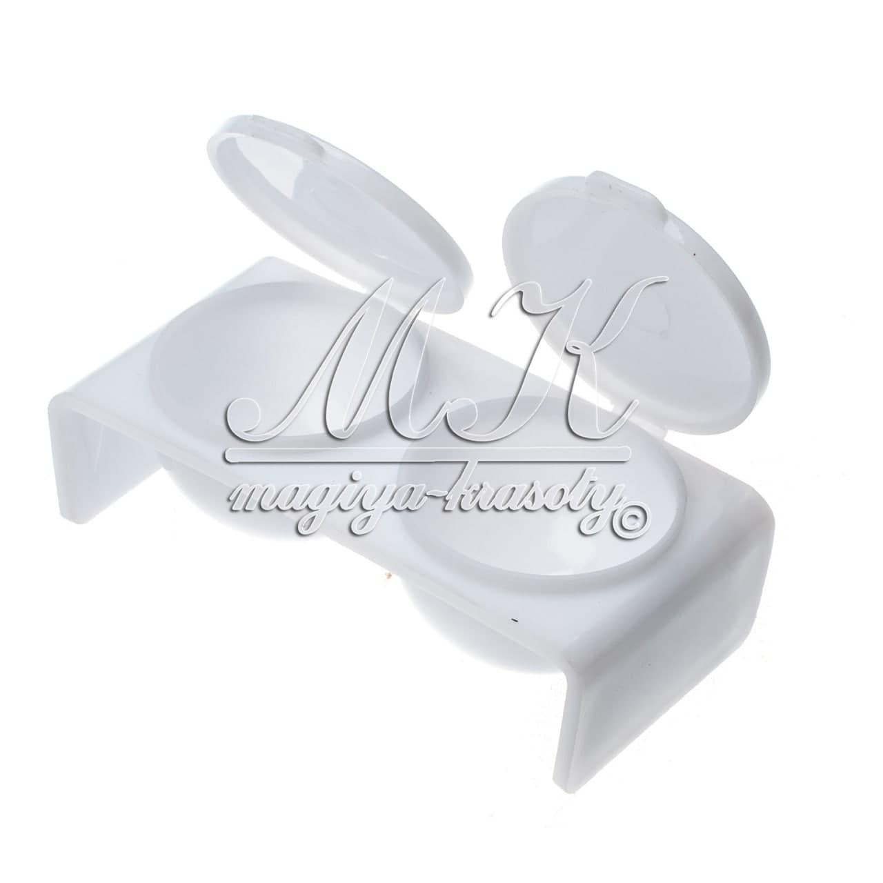 Місткість подвійна з кришкою, пластик