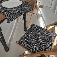 Подушка на стул Ромбовидный орнамент 40x40x4 см (PZ_21A015)
