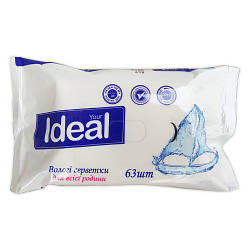 Серветки вологі "IDEAL" 63 шт