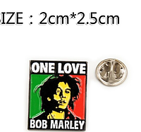 Брошь брошка пин металл фанату Боб Марли ВОВ Marley
