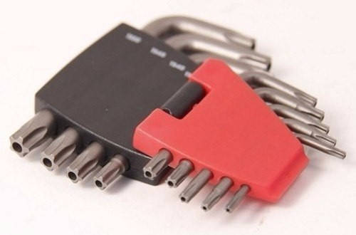 Набір ключів FORCE 50913 Torx 5-ти променевих з отвором Г-образних 9 пр. (ТЅ10-TS50), фото 1