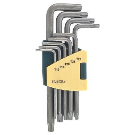 Набір ключів FORCE 5098L Torx Г-образних довжин. 9 пр. (Т10-Т50), фото 1