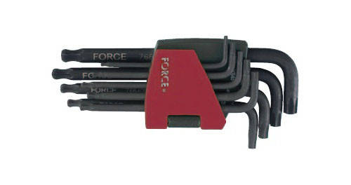 Набір ключів FORCE 5098LB Torx Г-образних з кулею довгих 9 пр. (Т10-Т50), фото 1