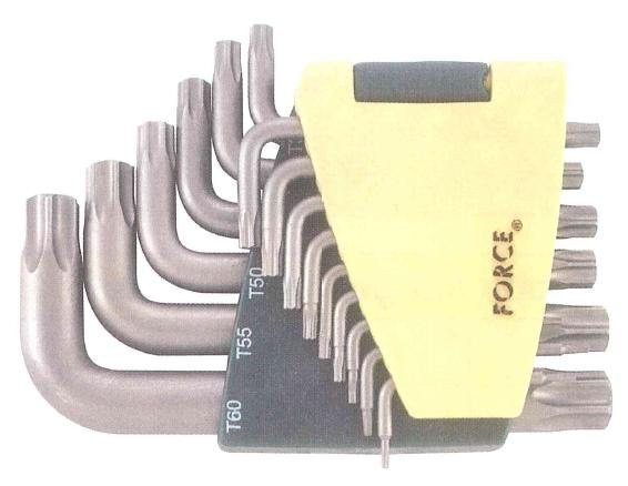 Набір ключів Г-образних FORCE 5151 Torx 15 пр. (Т6-Т60)