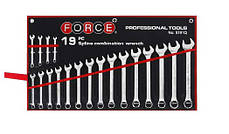 Набір ключів комбінованих Spline 19 шт (М6-М24) FORCE 5191Q