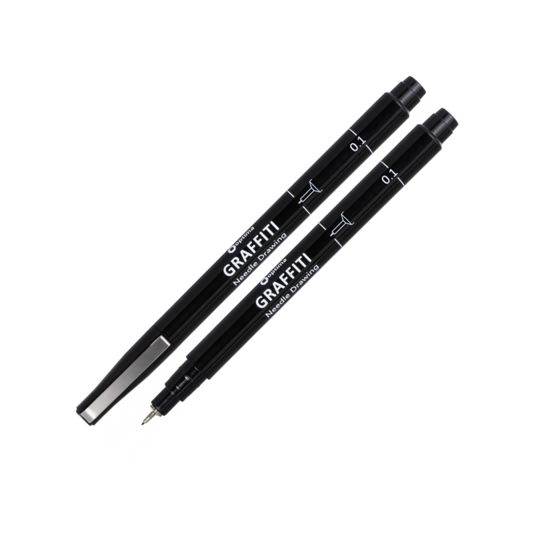 Лінер Optima GRAFFITI, 0,1 мм, O16409, чорний, фото 1