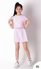 Літній костюм із шортами для дівчаток Mevis 3612 розміри 116- 140