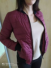 Весняна жіноча куртка колір бордова пудра рожевий чорний хакі бежевий червоний розмір 42 44