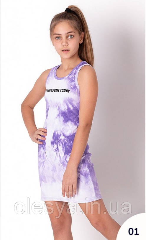 Плаття Тай-дай ТМ Mevis для дівчаток Розміри 158-164, фото 1