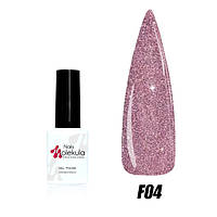 Гель-лак Nails Molekula Flash effect collection F04, 6ml