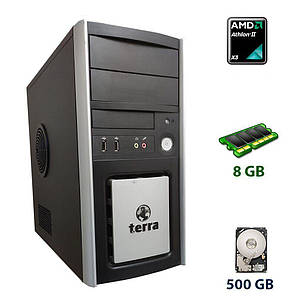 Комп'ютер Terra Tower/AMD Athlon II X3 450 (3 ядра по 3.2 GHz) / 8 GB DDR3 / 500 GB HDD / XFX ONE HD 5450, 1, фото 1
