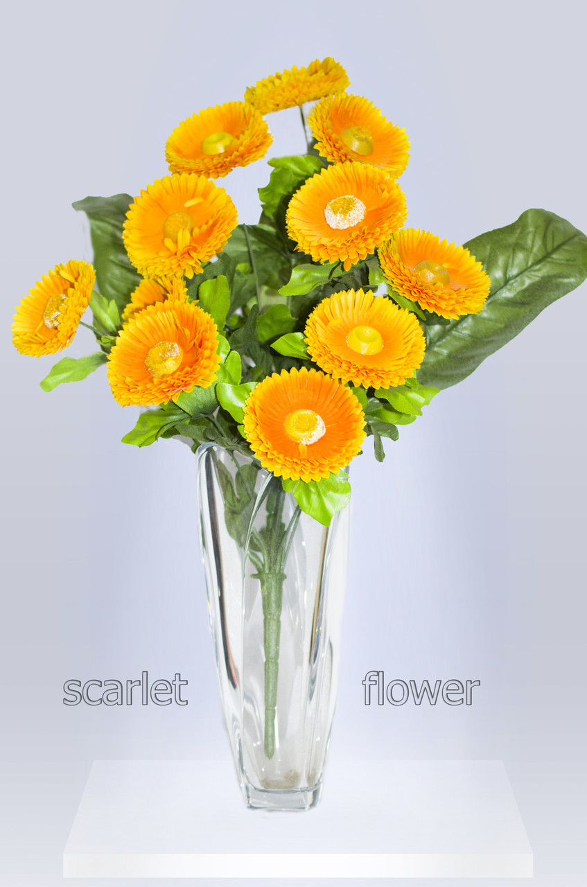 Букет штучних квітів, одностороння маргаритка 11 голів