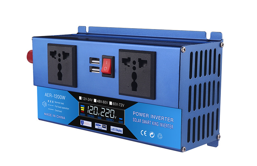 Автомобільний перетворювач напруги інвертор Voltronic USB DC/AC 1200W ВТ 48-60V/220V Розетка 48-60 В 220 В