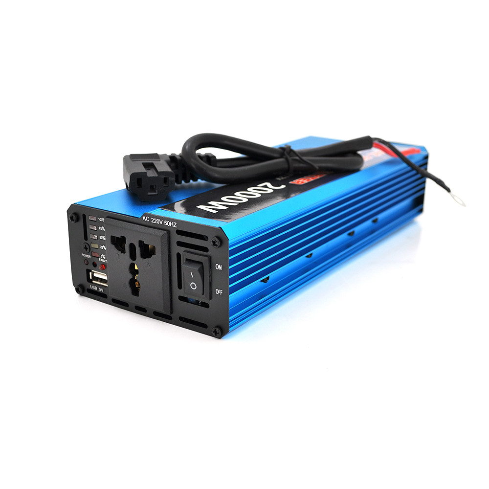 Автомобільний перетворювач напруги інвертор Voltronic з USB DC/AC 2000 W 48 V / 220 V Розетка 48 В 220 В 2000 Вт