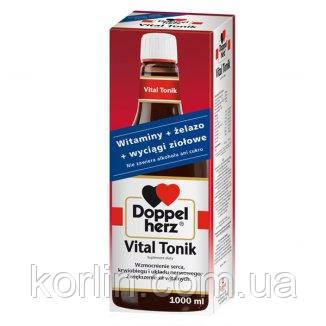 Doppelherz Vital Tonik для забезпечення правильного функціонування кровоносних судин 1000 мл Доставка з ЄС