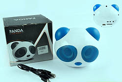 Аудіосистема 2.0 PANDA (біло-синя, АКБ, FM/МР3/SD/USB/AUX)