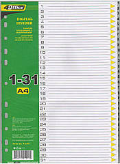 Розділювач А4 1-31 4-255 4OFFICE РР (1/30)