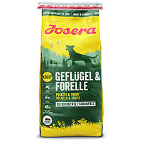 Сухий корм Josera Dog Geflugel & Forelle беззерновой високобілковий для дорослих собак (птах) 15кг
