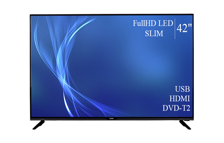 Телевізор Bravis 42" FullHD/DVB-T2/USB, фото 1