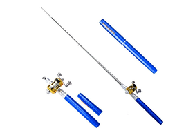 Портативна кишенькова телескопічна міні спінінг вудка