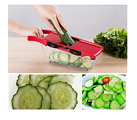 Мультислайсер овочерізка Mandoline Slicer 6 in 1 c контейнером