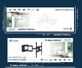 Похилий-поворотний кронштейн для телевізора Opera LPA13-462N 37-70"