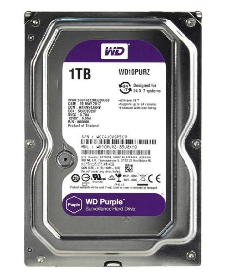 Жорсткий диск Western Digital Purple 1TB 5400rpm 64MB WD10PURX 3.5 SATA III