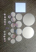 Дзеркальні акрилові наклейки діаметром від 2см до 13,5см пластикові, 28шт набір срібла, фото 3