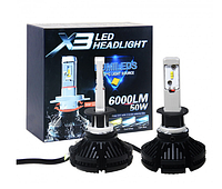 Светодиодные лампы для автомобиля X3 H1
