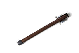 Дверний упор стопор 260 мм коричневий відкидна ніжка