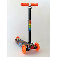 Якісний дитячий самокат c малюнком Micmax Дракони
