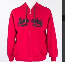 Стильне чоловіче червоне худі на блискавці, розмір M-L-XL-XXL