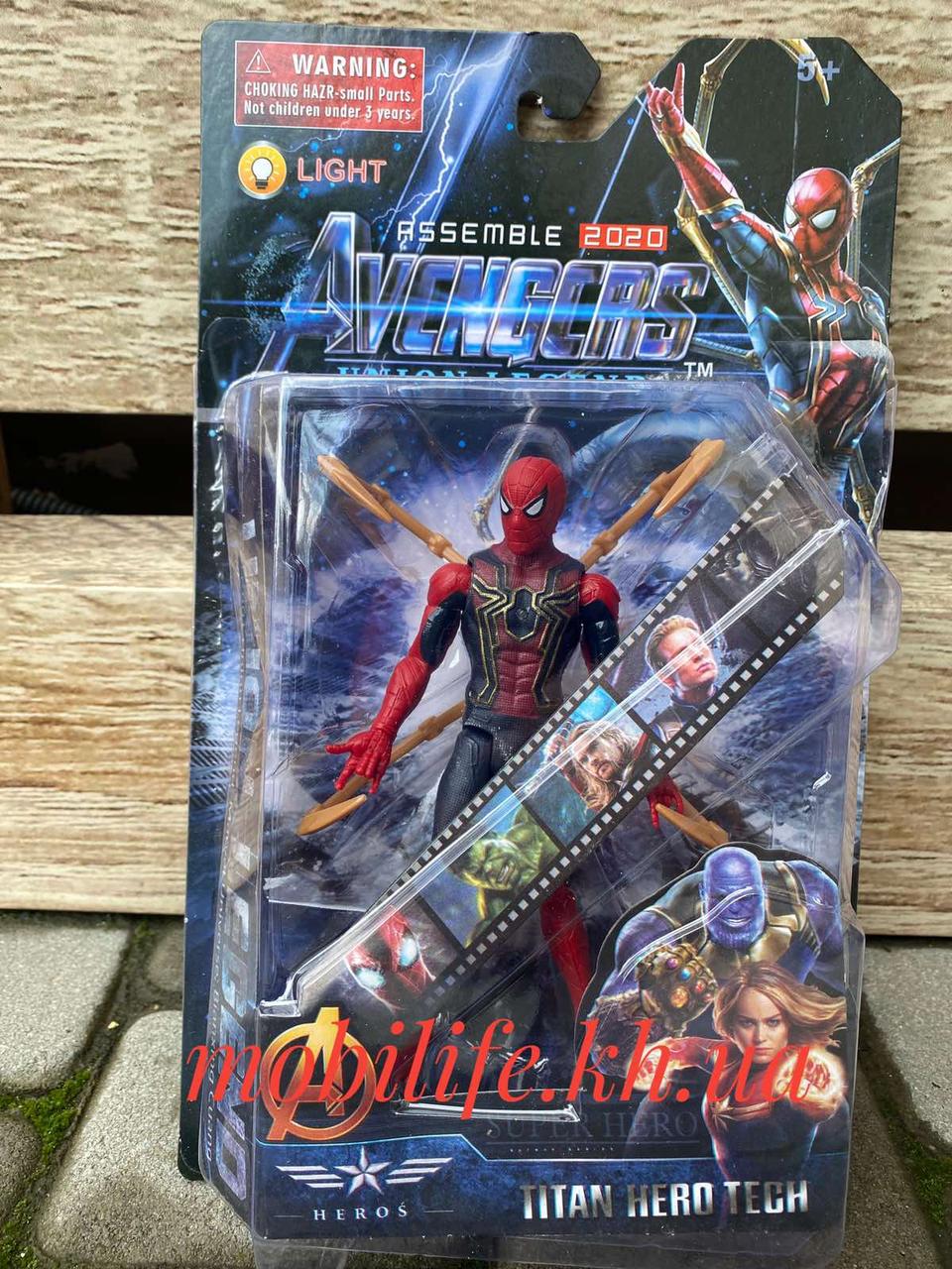 Фігурка Спайдермнен Spiderman Marvel (Людина-Павук)15см/Рухомий/Герої Марвел/